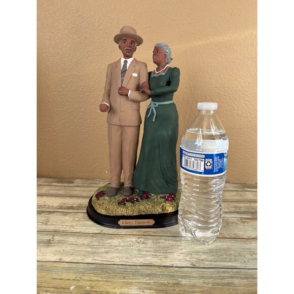 Ebony Treasures Elderly African American Couple Figurine Resin 12.5” H - Picture 5 of 12